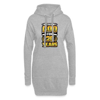 Ordensleute Seit 20 Jahren Von Gott Gesegnet - Hoodie-Kleid - Grau meliert - Vorne