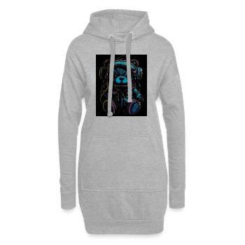 GAMING DESING I GAMER I ZOCKER - Hoodie-Kleid - Grau meliert - Vorne