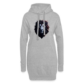 WILDES LÖWENDESIGN - Hoodie-Kleid - Grau meliert - Vorne
