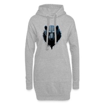 WIKINGER BERSERKER BÄR I VIKINGS - Hoodie-Kleid - Grau meliert - Vorne