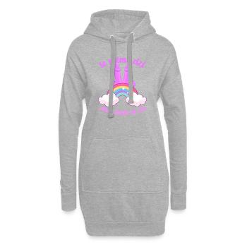 idée Cadeau EVJF Future Mariée Humour Zizi Bride - Sweat-shirt à capuche long Femme - gris chiné - Devant
