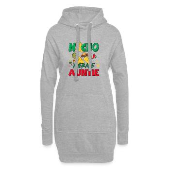 NACHO TANTE MOYENNE 2 - Sweat-shirt à capuche long Femme - gris chiné - Devant