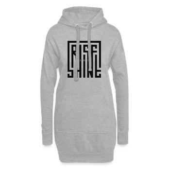 Rise and shine - Hoodie-Kleid - Grau meliert - Vorne