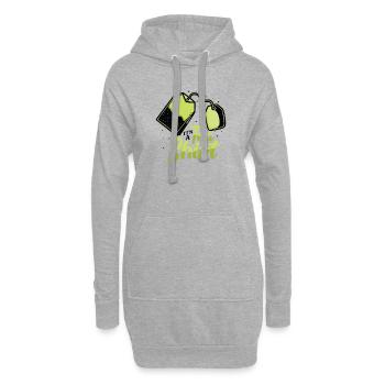 Amateur de thé - c’est une chemise de thé - Sweat-shirt à capuche long Femme - gris chiné - Devant