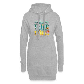 Es Gibt Keine Fische In Zu Vielen Tanks - Hoodie-Kleid - Grau meliert - Vorne