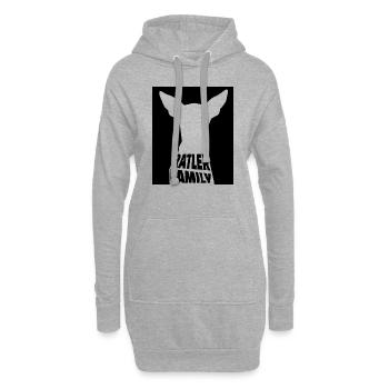 Familie Ratler - Hoodie-Kleid - Grau meliert - Vorne
