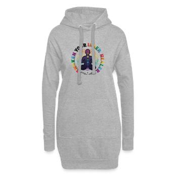 Éveillez votre guérisseur intérieur, Reiki Spirituel - Sweat-shirt à capuche long Femme - gris chiné - Devant