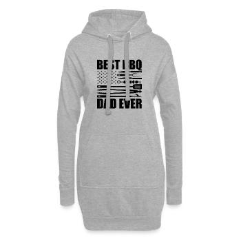 BBQ Daddy Joke BBQ Grill Daddy - Hoodie Dress - heather grey - Front