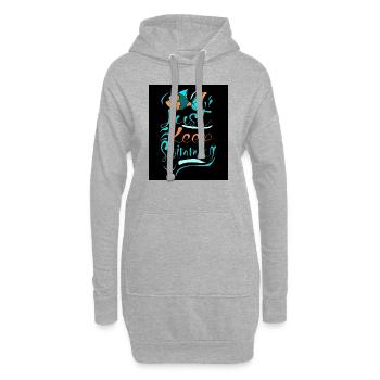 WALE SCHWIMMEN EINFACH WEITER - Hoodie-Kleid - Grau meliert - Vorne