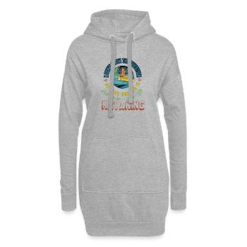 Kayak, je ne connais pas la question, mais la réponse - Sweat-shirt à capuche long Femme - gris chiné - Devant