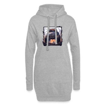 Monstertruck - Hoodie-Kleid - Grau meliert - Vorne