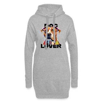 Dog Lover American Stafford - Hoodie-Kleid - Grau meliert - Vorne