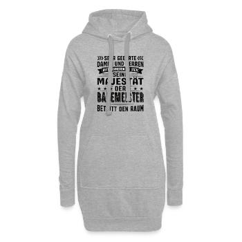 Bademeister Geburtstag Bademeister Sprüche - Hoodie-Kleid - Grau meliert - Vorne