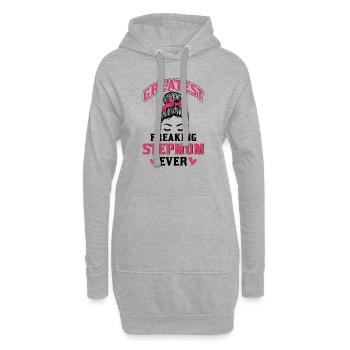 Fête des belles-mères Belle-mère Mère - Sweat-shirt à capuche long Femme - gris chiné - Devant