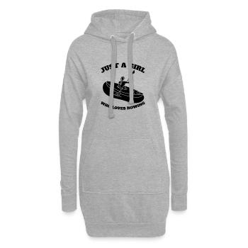 Ruderer Ruderteam Ruderverein Rudersport Rudern - Hoodie-Kleid - Grau meliert - Vorne