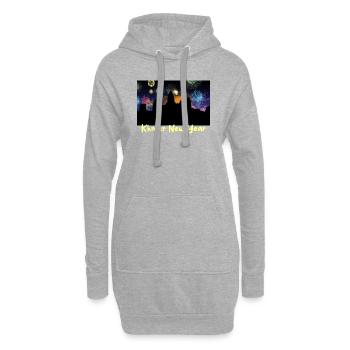Cambodge Khmer Nouvel An Choul Chnam I Cadeau - Sweat-shirt à capuche long Femme - gris chiné - Devant