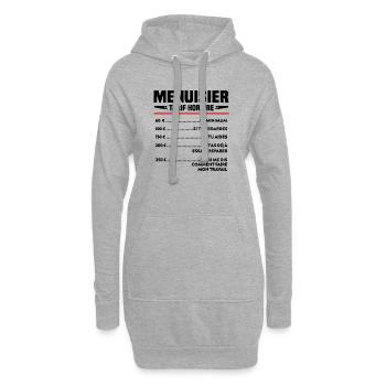Charpentier Menuisier Humour Cadeau - Sweat-shirt à capuche long Femme - gris chiné - Devant