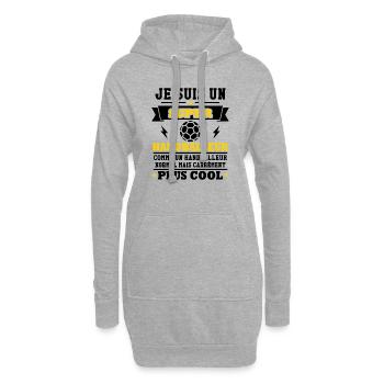 Je suis un super handballeur - Sweat-shirt à capuche long Femme - gris chiné - Devant