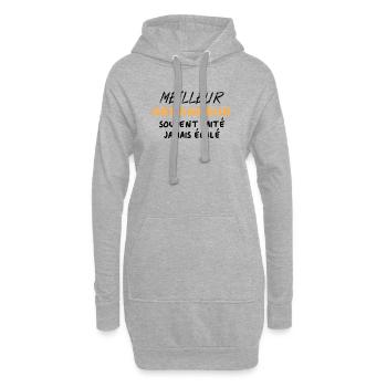 Meilleur dépanneur souvent imité jamais égalé - Sweat-shirt à capuche long Femme - gris chiné - Devant