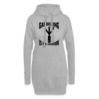 Hobby Gardener Garden Gardener Orchard Gift - Hoodie Dress - heather grey - Front