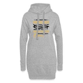 Die aller wichtigsten nennen mich opa - Hoodie-Kleid - Grau meliert - Vorne