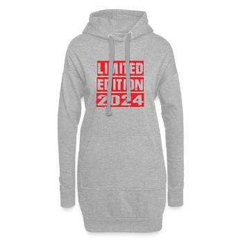 Limited Edition 2024 Geburtstag 2024 Vintage Retro - Hoodie-Kleid - Grau meliert - Vorne