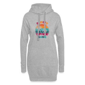 Remote gang – work from home or anywhere - Hoodie Dress - heather grey - Front