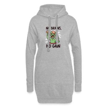 Zombies Zombie Halloween Zombie Kostüm - Hoodie-Kleid - Grau meliert - Vorne