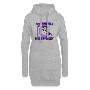 Gymnastique Gymnastique Artistique Club de gymnastique au sol Gymnastique Gymnastique Gymnastique Gymnastique - Sweat-shirt à capuche long Femme - gris chiné - Devant