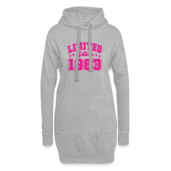 Édition limitée 1963 - Sweat-shirt à capuche long Femme - gris chiné - Devant
