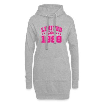 Édition limitée 1988 - Sweat-shirt à capuche long Femme - gris chiné - Devant