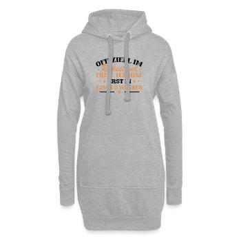 Offiziell im ruhestand - Hoodie-Kleid - Grau meliert - Vorne