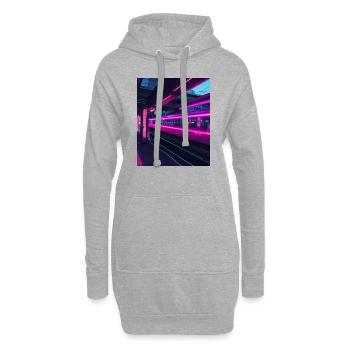 Bahnhof Zug Tokio - Hoodie-Kleid - Grau meliert - Vorne