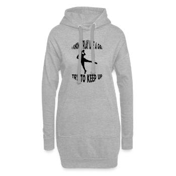 Handballspieler Handball Handballfan Handballteam - Hoodie-Kleid - Grau meliert - Vorne