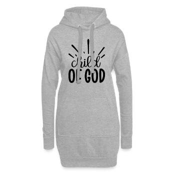 Child Of God - Hoodie-Kleid - Grau meliert - Vorne