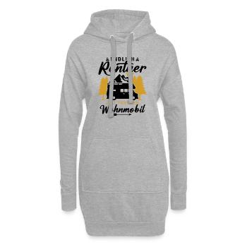 Endlich rentner zeit für mein wohnmobil - Hoodie-Kleid - Grau meliert - Vorne