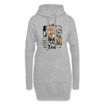 Boxer-Hund in meinem Hund Mama-Ära Pelz-Baby-Muttertag - Hoodie-Kleid - Grau meliert - Vorne