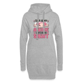 Cute Japanese Manga Women Girls Gift Otaku Kawaii - Hoodie-Kleid - Grau meliert - Vorne