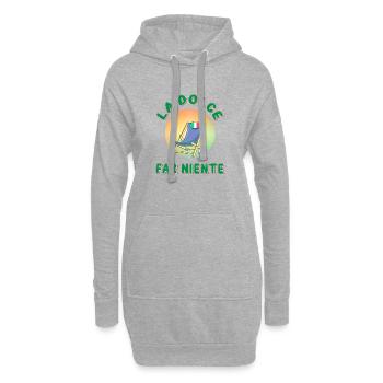La dolce far niente - Hoodie Dress - heather grey - Front