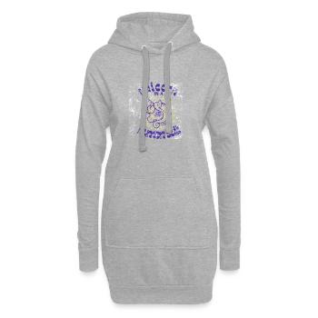 Unicorn in a Human Suit - Hoodie Dress - heather grey - Front