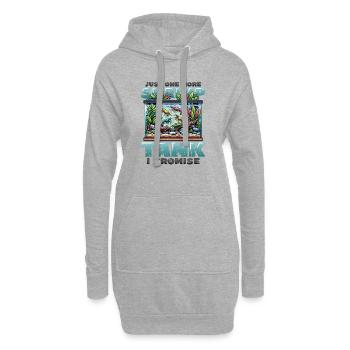 Garnelen Züchter Garnelen Aquarium - Hoodie-Kleid - Grau meliert - Vorne