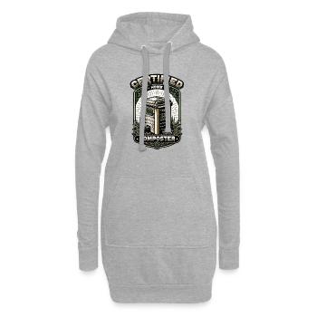 Composting Enthusiast Vermiculture Kompostierung - Hoodie Dress - heather grey - Front