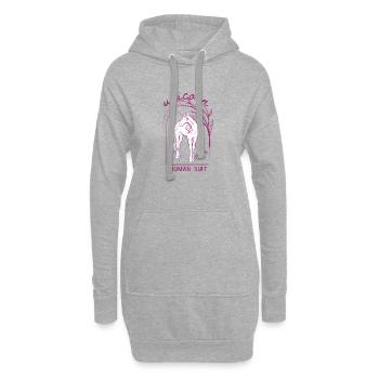 Unicorn in a Human Suit - Hoodie Dress - heather grey - Front