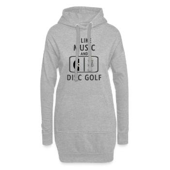 Discgolf - Hoodie-Kleid - Grau meliert - Vorne