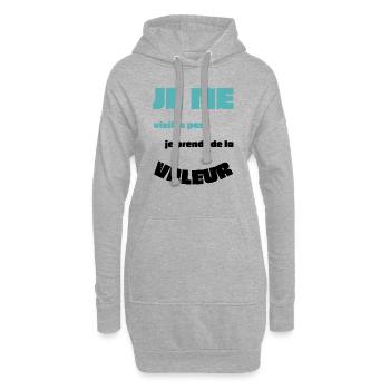 Männer, Frauen, Humorvoll, Humorvolles T-Shirt-Geschenk - Hoodie-Kleid - Grau meliert - Vorne