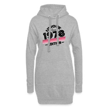 Unique Since 1978 Edition Birthday Vintage 1978 - Hoodie Dress - heather grey - Front