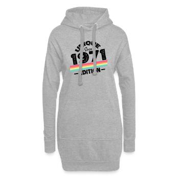 Unique Since 1971 Edition Birthday Vintage 1971 - Hoodie Dress - heather grey - Front
