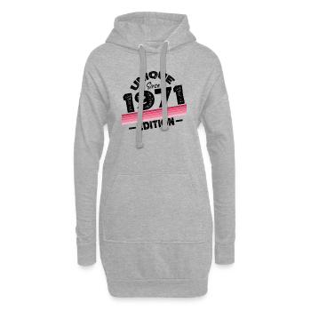 Unique Since 1971 Edition Birthday Vintage 1971 - Hoodie Dress - heather grey - Front