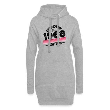 Unique Since 1968 Edition Birthday Vintage 1968 - Hoodie Dress - heather grey - Front
