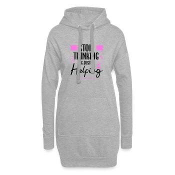 Correctional Nurse Stop Thinking Just Helping Gift - Hoodie-Kleid - Grau meliert - Vorne